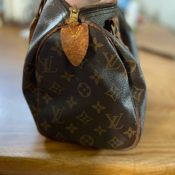 Vintage 1993 authentic Louis Vuitton brown monogram speedy 25 bag - Picture 5 of 16